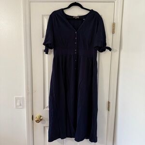 Women’s Navy Blue Midi Dress | Size XL